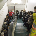 Tour Guide Maria Manhattan and audience<br/>Photo by Richard Termine