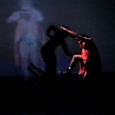 Performer: Houston-Jones<br/>Still from video by: Charlie Steiner