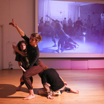 Cathy Weis and performers Dana Florin-Weiss and Jodi Melnick - <a href="https://cathyweis.org/calendar/6647/" target="outside">April 17, 2016</a> <br/>Photo: Richard Termine