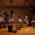 The Queer Anti Fascist String Band - Xylocarp — <a href="https://cathyweis.org/calendar/may-25-2025-jonathan-gonzalez-keith-hennessy-and-ishmael-houston-jones-jennifer-miller/" target="outside">May 25, 2025</a> <br/> Photo by Rachel Keane